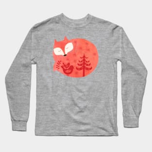 sleeping fox Long Sleeve T-Shirt